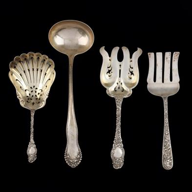 four-antique-sterling-silver-servers