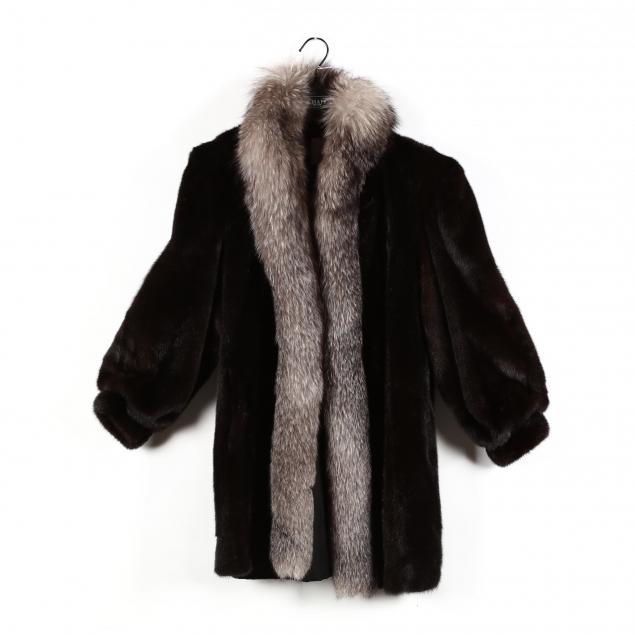 a-ladies-vintage-dark-brown-mink-and-fox-jacket-legend-furs-label
