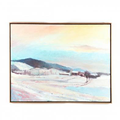 walter-bartman-md-snowy-landscape-with-distant-farm