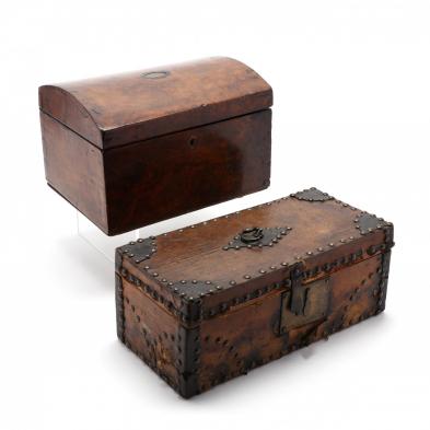 two-antique-document-boxes