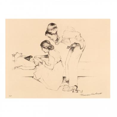 after-norman-rockwell-american-1894-1978-tucking-a-child-in