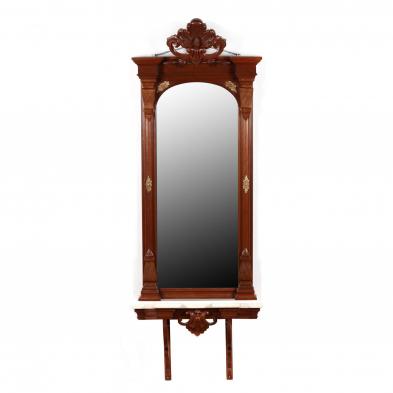 renaissance-revival-carved-walnut-pier-mirror-and-table