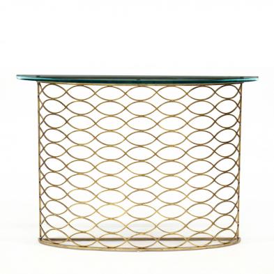 modernist-gilt-metal-and-glass-console-table