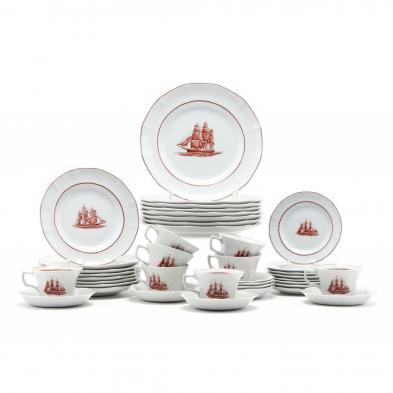 40-pieces-of-wedgwood-flying-cloud-china