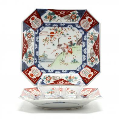 a-pair-of-japanese-square-imari-porcelain-dishes