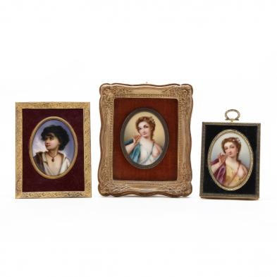 three-continental-portrait-miniatures-on-porcelain