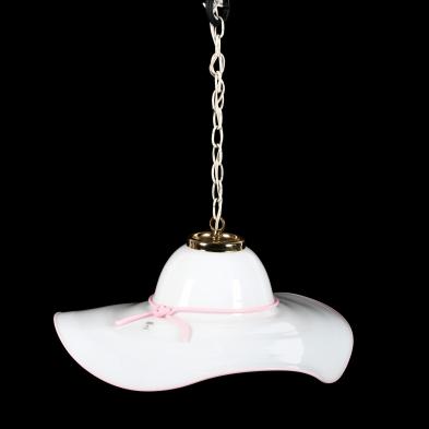murano-art-glass-hat-form-pendant-light