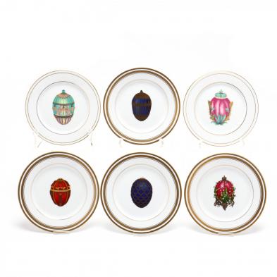 six-faberge-and-limoges-porcelain-plates