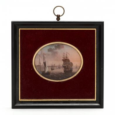miniature-painting-of-ships-in-harbor