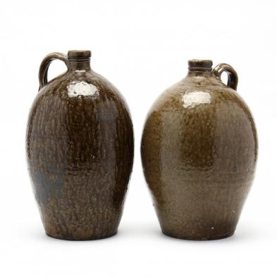 western-nc-pottery-two-alkaline-jugs