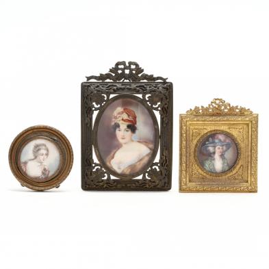 three-continental-miniature-portraits-of-young-women