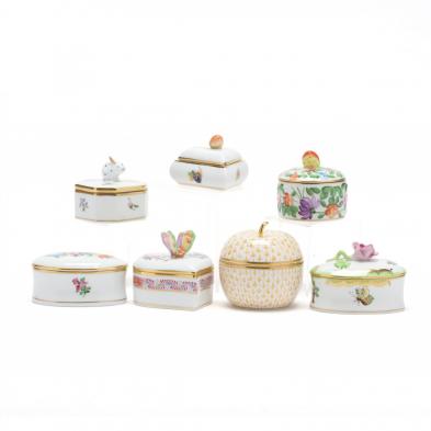 seven-herend-trinket-boxes