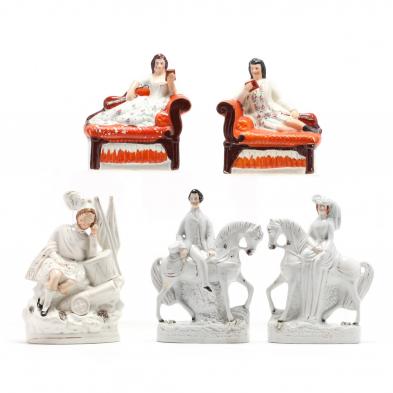 five-pieces-of-antique-staffordshire-figurines