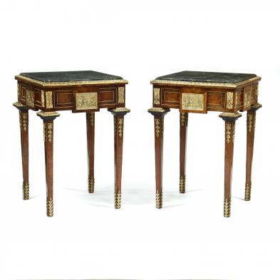 pair-of-french-empire-style-marble-top-and-ormolu-side-tables