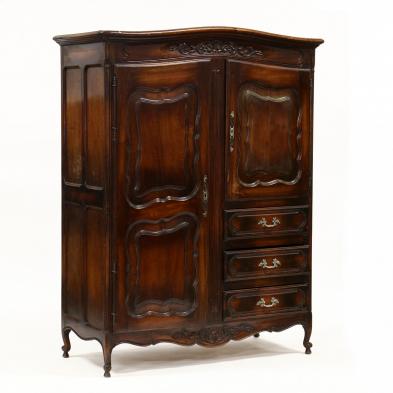 french-provincial-carved-mahogany-armoire