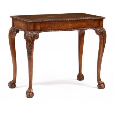 chippendale-style-leather-top-writing-table