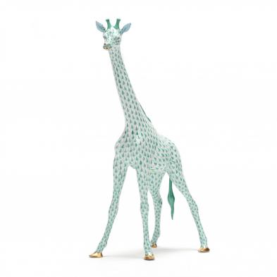 herend-green-fishnet-giraffe