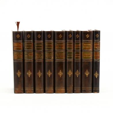 set-of-nine-finely-bound-1920s-volumes-of-eugene-o-neill-plays