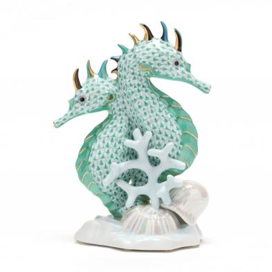 herend-porcelain-green-seahorses