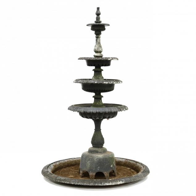 classical-style-four-tiered-cast-aluminum-garden-fountain