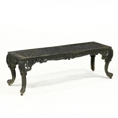 rococo-style-cast-aluminum-garden-bench