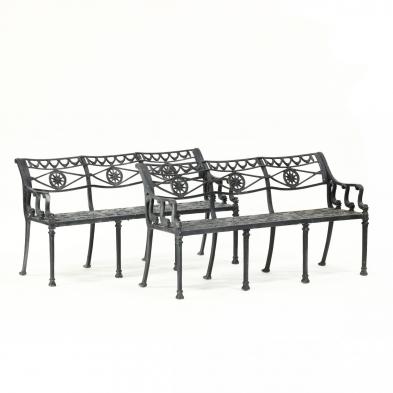 pair-of-regency-style-cast-aluminum-garden-benches