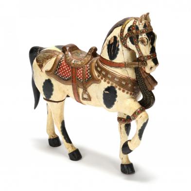 vintage-carved-and-polychrome-decorated-horse