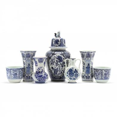 seven-pieces-of-delft-porcelain