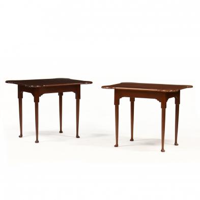 pair-of-queen-anne-style-bench-made-mahogany-tea-tables