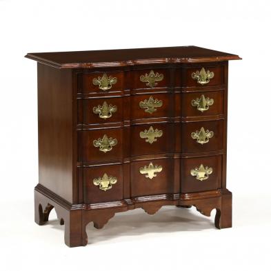 councill-american-chippendale-style-mahogany-block-front-chest-of-drawers