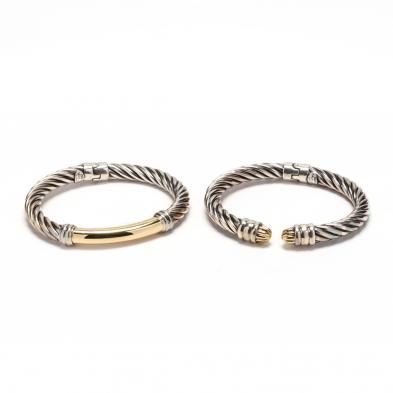 two-18kt-gold-and-sterling-silver-bracelets-jonah-grossbardt