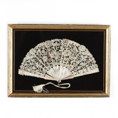 framed-antique-mother-of-pearl-lady-s-fan