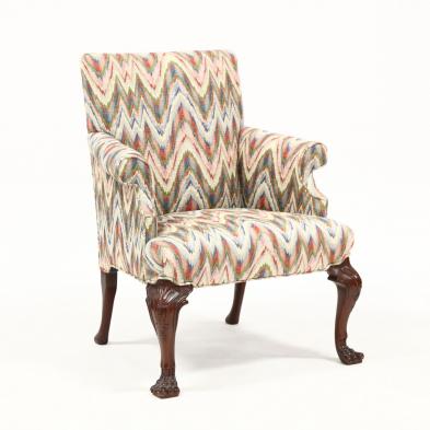 baker-irish-chippendale-style-mahogany-armchair