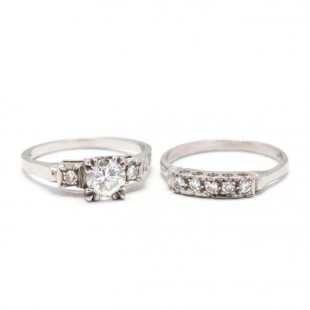 vintage-platinum-and-diamond-wedding-set