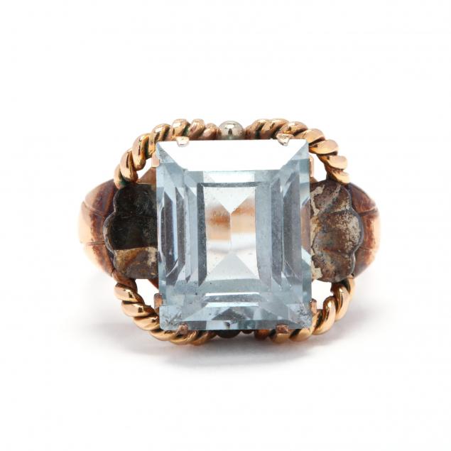 retro-18kt-gold-and-synthetic-spinel-ring