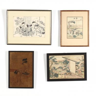 a-group-of-edo-period-japanese-woodblock-prints