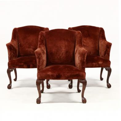 set-of-three-chippendale-style-over-upholstered-club-chairs