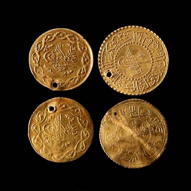 turkey-four-pierced-ottoman-gold-coins