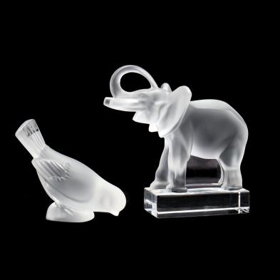 lalique-crystal-elephant-and-bird