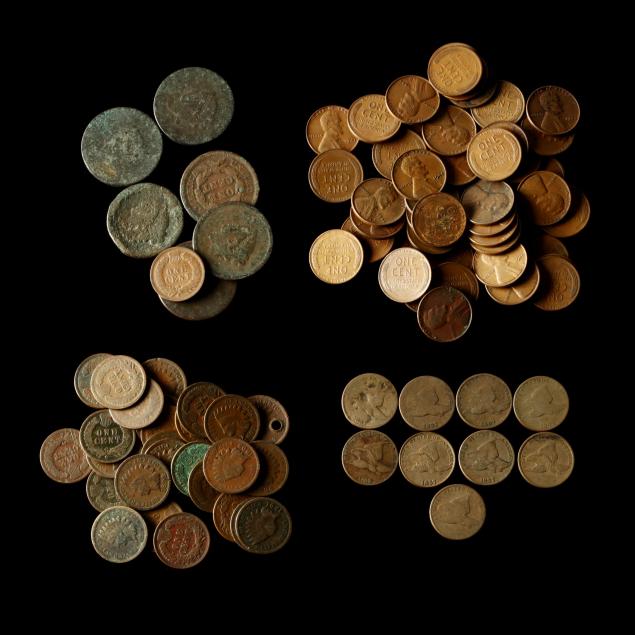 a-small-hoard-of-circulated-obsolete-u-s-cents