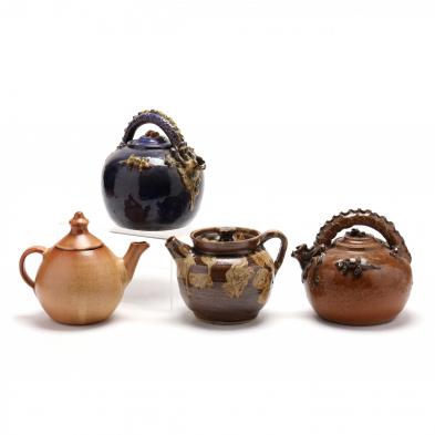 four-contemporary-nc-pottery-teapots