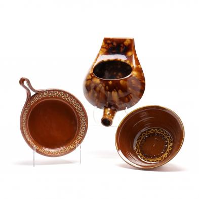 three-nc-earthenware-pieces