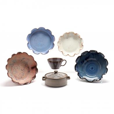 six-contemporary-nc-pottery-table-ware