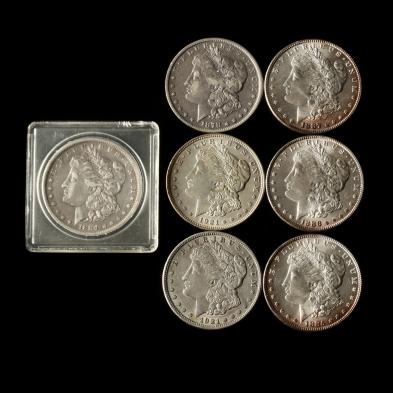 seven-morgan-silver-dollars