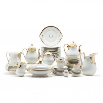 157-large-assembled-set-of-white-and-gold-china
