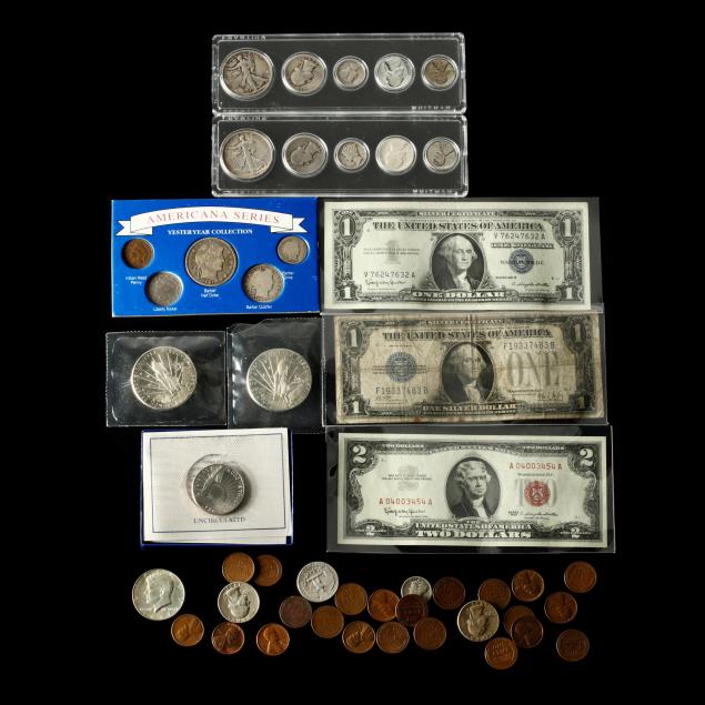 group-of-miscellaneous-obsolete-coins-and-notes