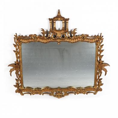 vintage-chinese-chippendale-style-carved-and-gilt-overmantel-mirror