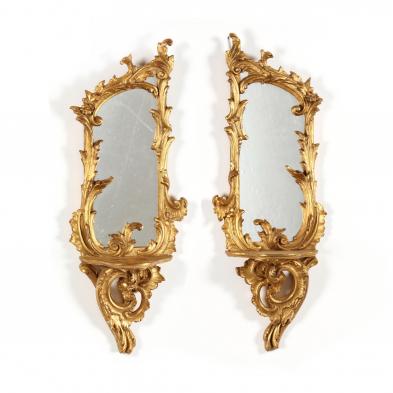 pair-of-rococo-style-mirrored-wall-brackets