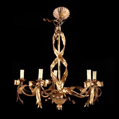 italian-gilt-tole-chandelier