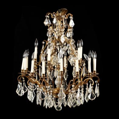 large-rococo-style-gilt-drop-prism-chandelier